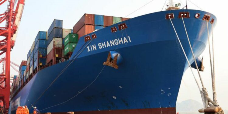 Container ship Xin Shanghai,.Photo: Internet / Media.