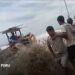 Peru's Navy rescues dozens of fishermen stranded at sea as giant waves pound shore