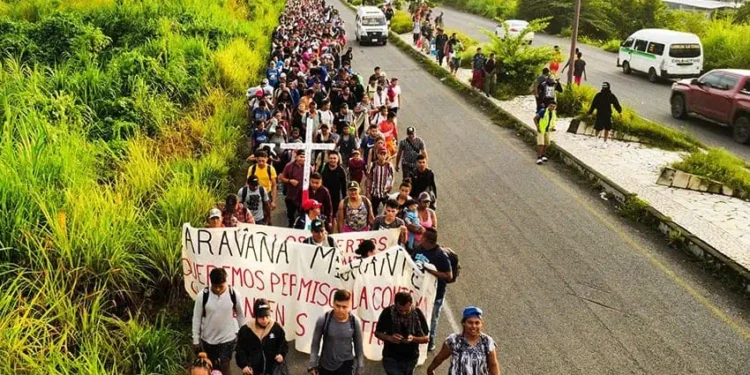 Migrant caravan in Tapachula