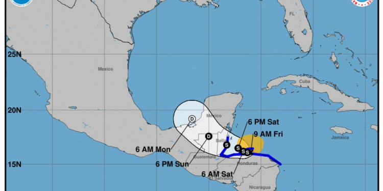 Track spares Florida, ends with Honduras