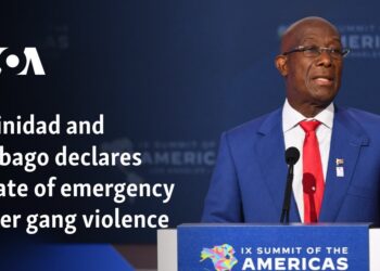 Trinidad and Tobago declares state of emergency over gang violence