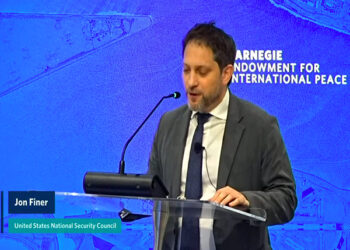 US Deputy National Security Advisor Jon Finer (Image: YouTube@Carnegie Endowment)