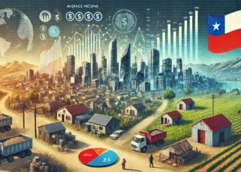 What is the average income and wealth in Chile?