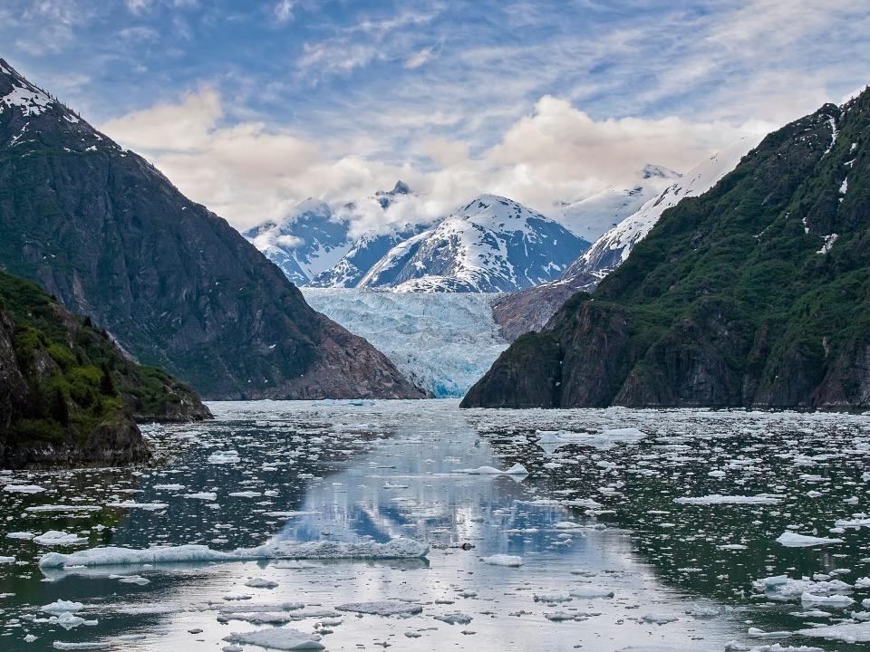 Sawyer Glacier at the end of Tracy Arm Fjord, Alaska.