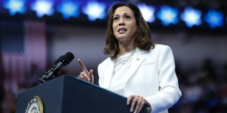 Vice President Kamala Harris appears to flub Pledge of Allegiance