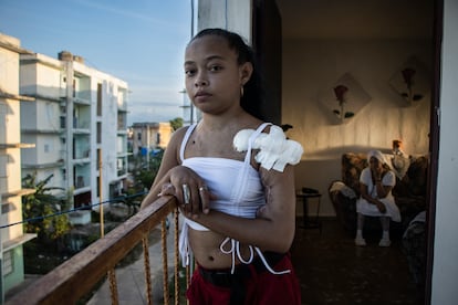 Ayamey Valdés Bolaño, at her home in Havana.