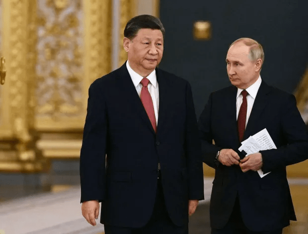 Xi Jinping and Vladimir Putin.