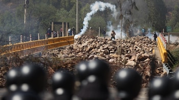 Simpatizantes del expresidente de Bolivia,