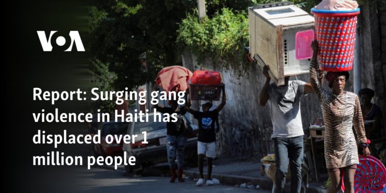 Surging gang violence in Haiti has displaced over 1 million people