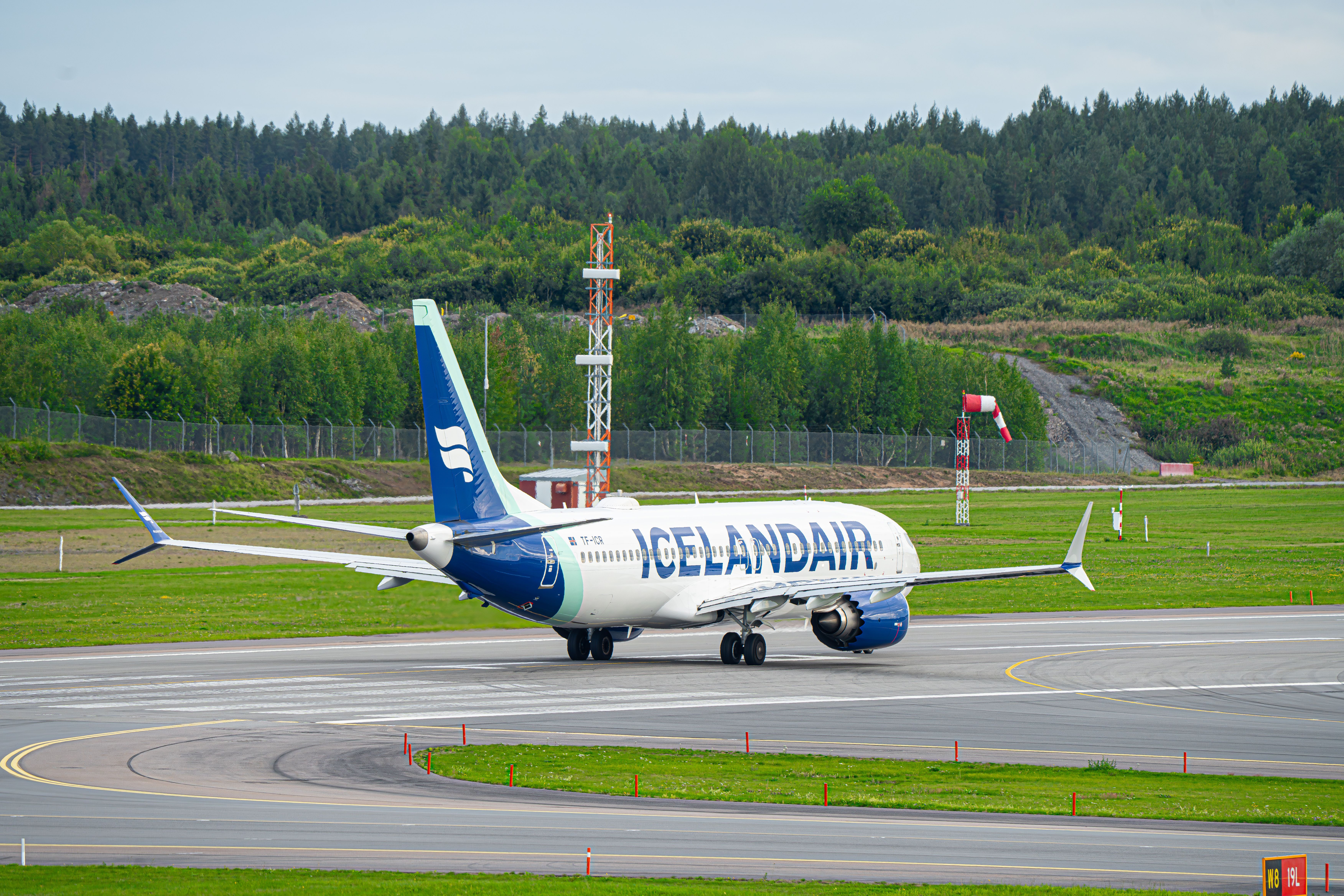 Icelandair Boeing 737 MAX Taxiing In Stockholm