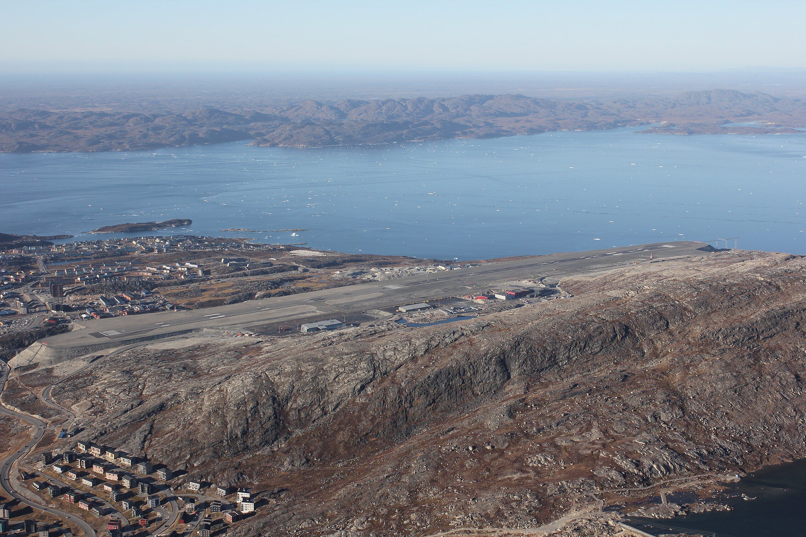 Nuuk Airport Aerial View