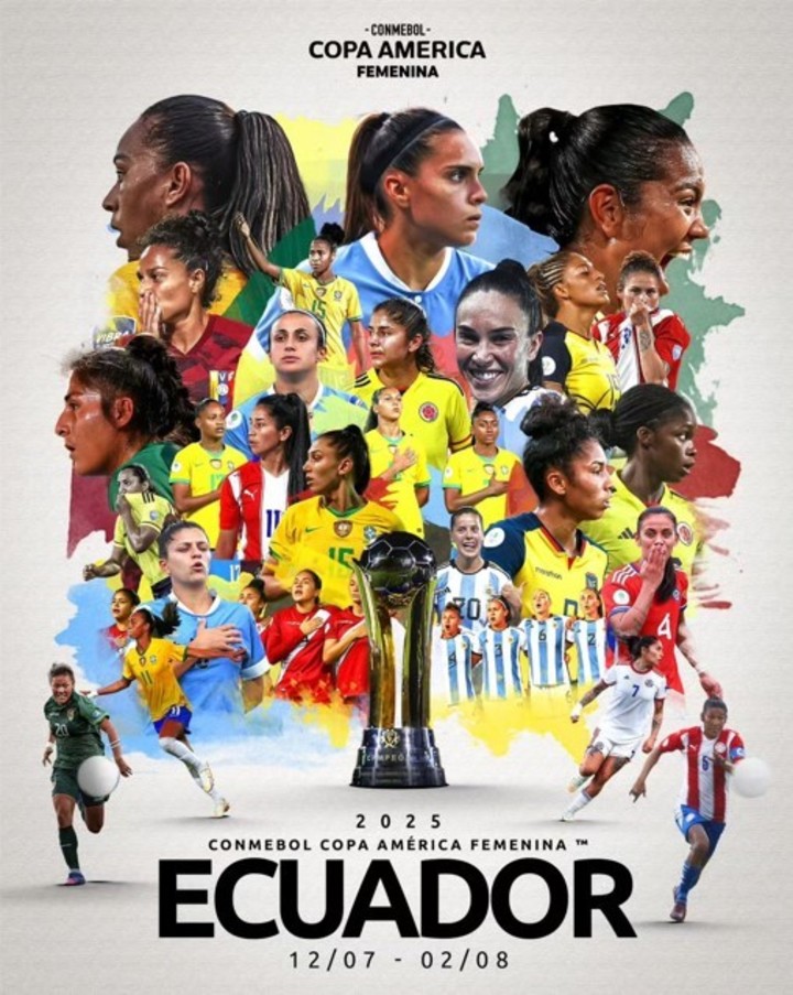 El afiche de la Conmebol par anunciar la Copa América 2025.