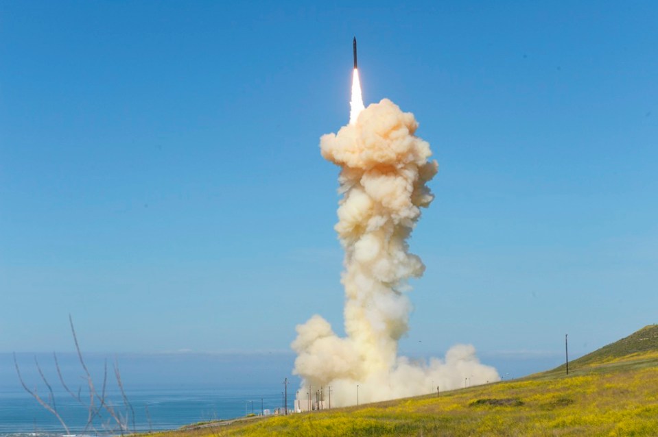 Missile launch from Vandenberg Air Force Base.