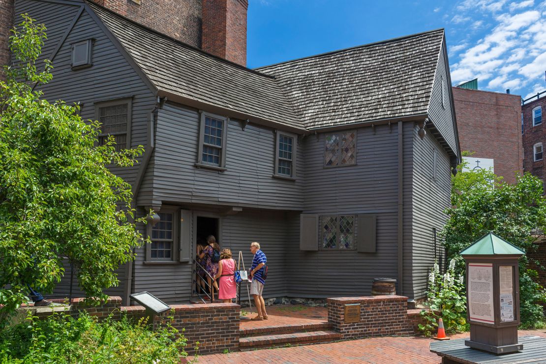 The Paul Revere House on the Freedom Trail.