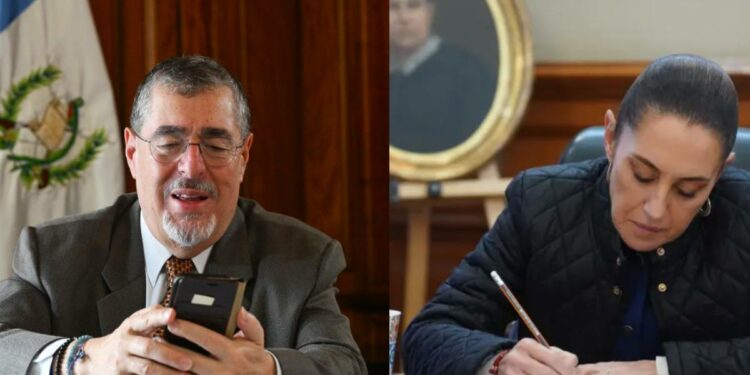 Arévalo y Sheinbaum charlan por teléfono sobre la frontera México-Guatemala