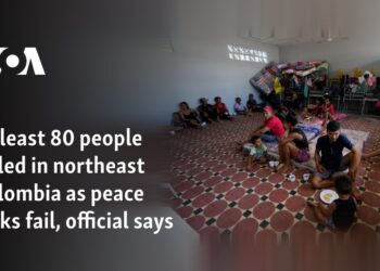 At least 80 people killed in northeast Colombia as peace talks fail, official says