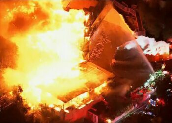 California wildfires latest: New wildfire tears through Hollywood Hills - as five dead and 130,000 told to flee homes | US News