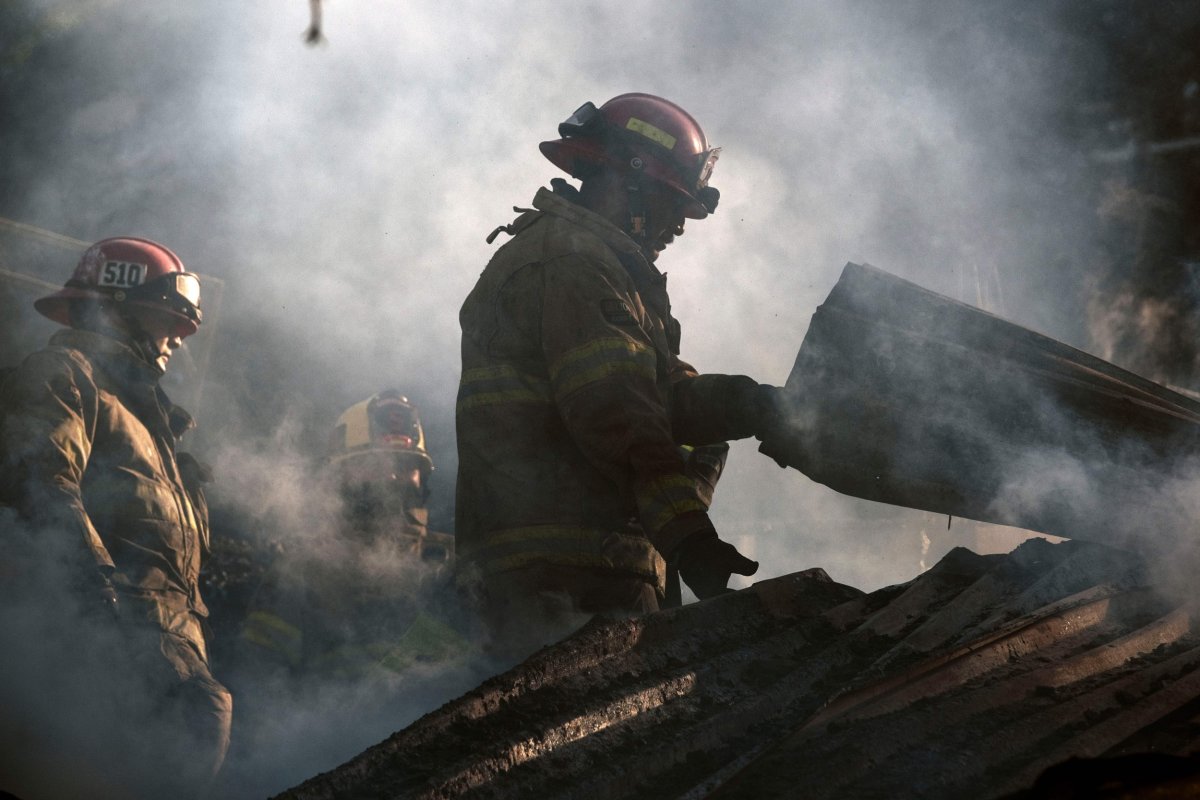 Mexico Firefighters Santa Ana Baja