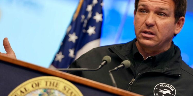 Florida Gov. DeSantis uses name in declaration