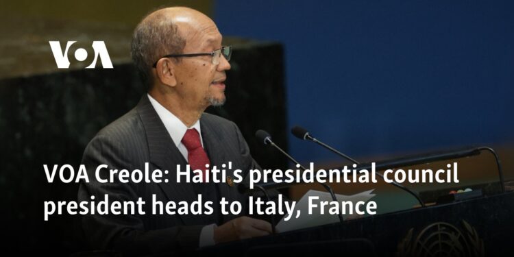 Haiti's presidential council president heads to Italy, France 