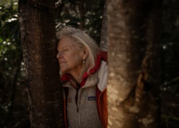 A portrait of Kristine Tompkins, founder of Tompkins Conservation, in Patagonia, Chile, on Nov. 3, 2024.