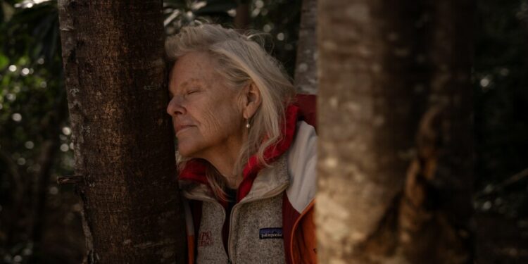 A portrait of Kristine Tompkins, founder of Tompkins Conservation, in Patagonia, Chile, on Nov. 3, 2024.