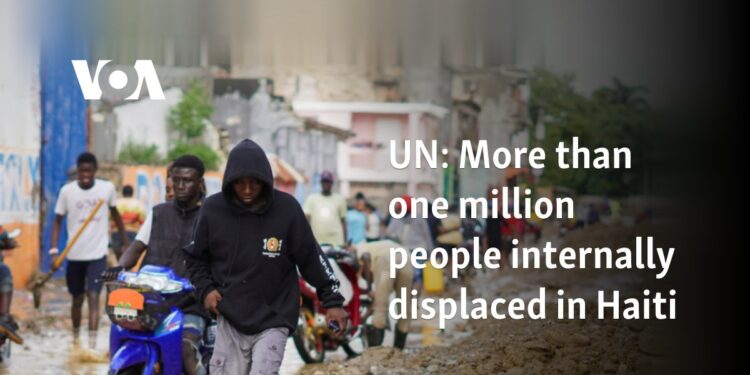 More than one million people internally displaced in Haiti