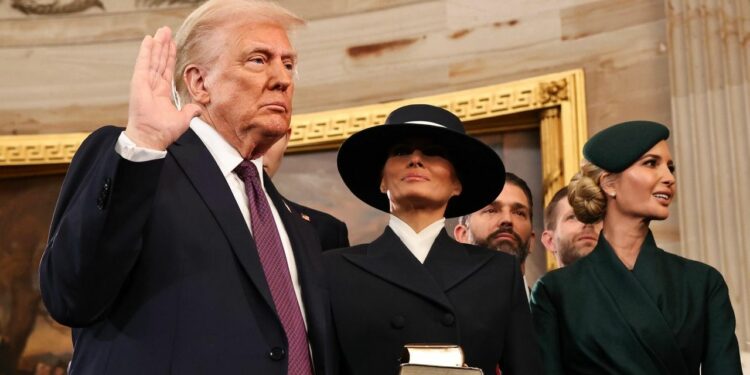 President Donald Trump takes office for second time, promises that 'America's decline is over'