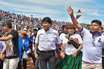 El ex presidente Evo Morales