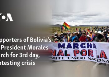 Supporters of Bolivia's ex-President Morales march for 3rd day, protesting crisis