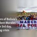 Supporters of Bolivia's ex-President Morales march for 3rd day, protesting crisis