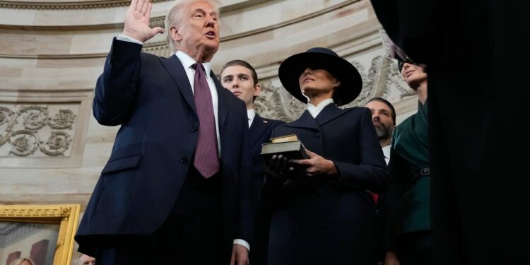 Trump sworn in as 47th president, says 'golden age of America' coming
