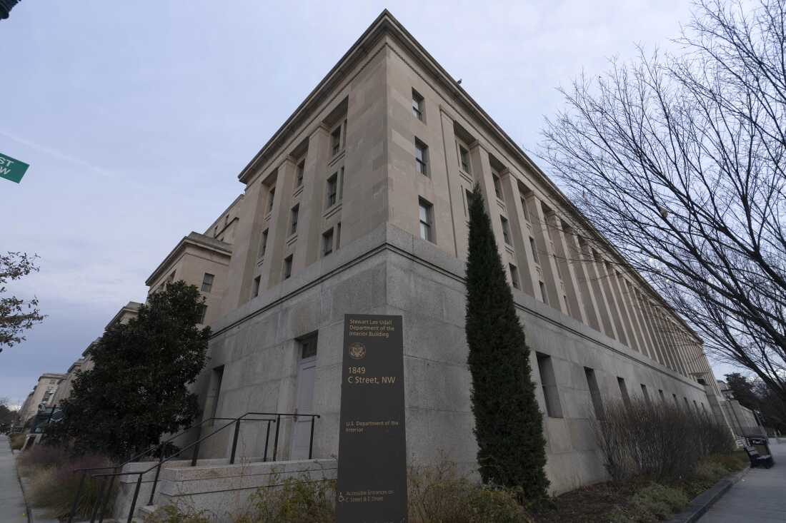 The U.S. Department of the Interior building in Washington, D.C.  