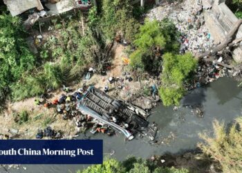 At least 55 dead in Guatemala after bus plunges off bridge