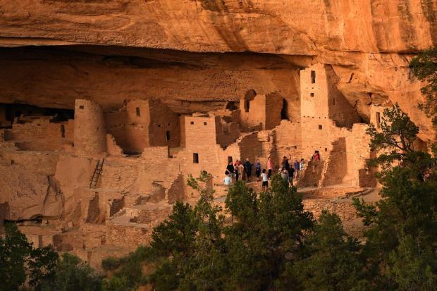 Visitors tour the dwellings at Cliff Palace in Mesa Verde National Park on July 12, 2017. (Photo by Joe Amon/The Denver Post)