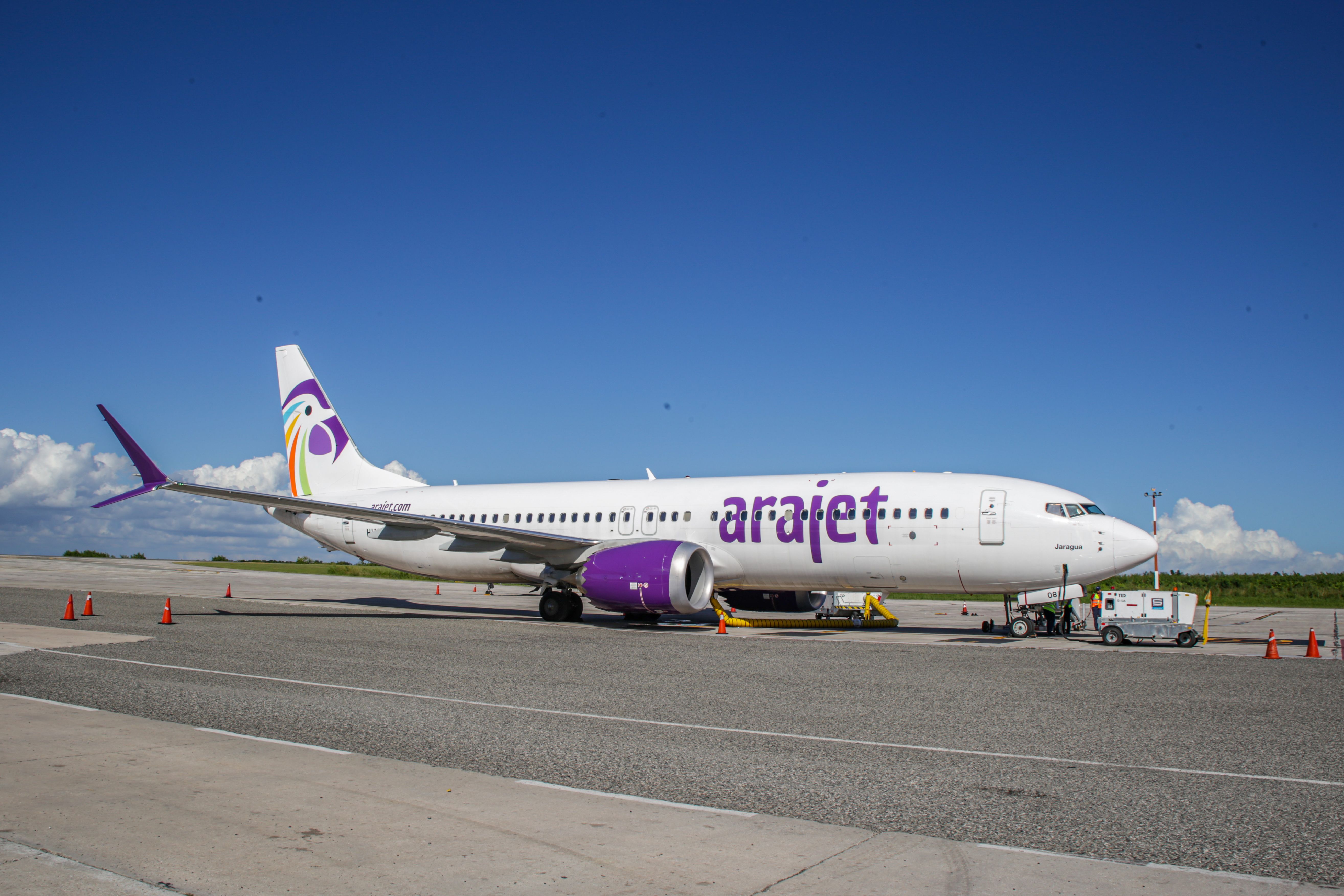 Arajet Boeing 737 MAX 8 parked