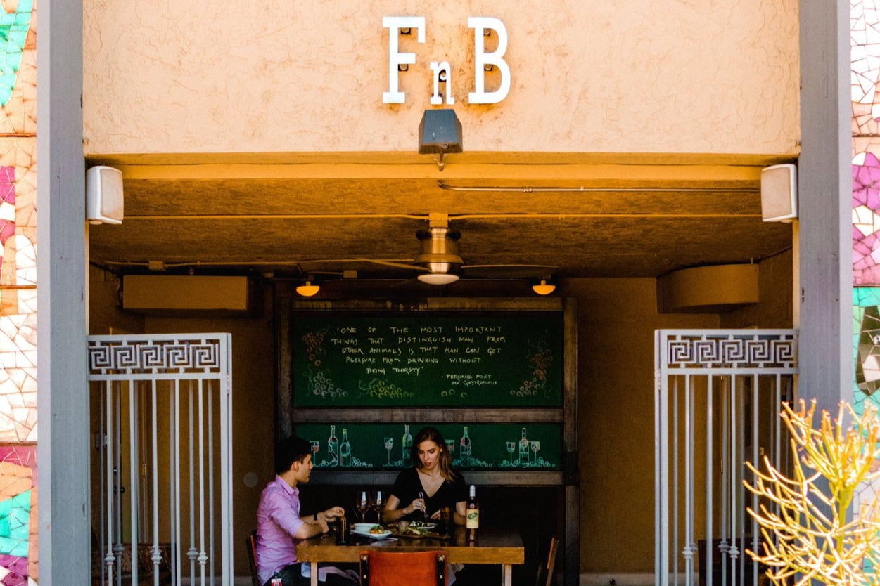 A lucky pair dine at FnB – where you’ll find some of the hottest tables in town