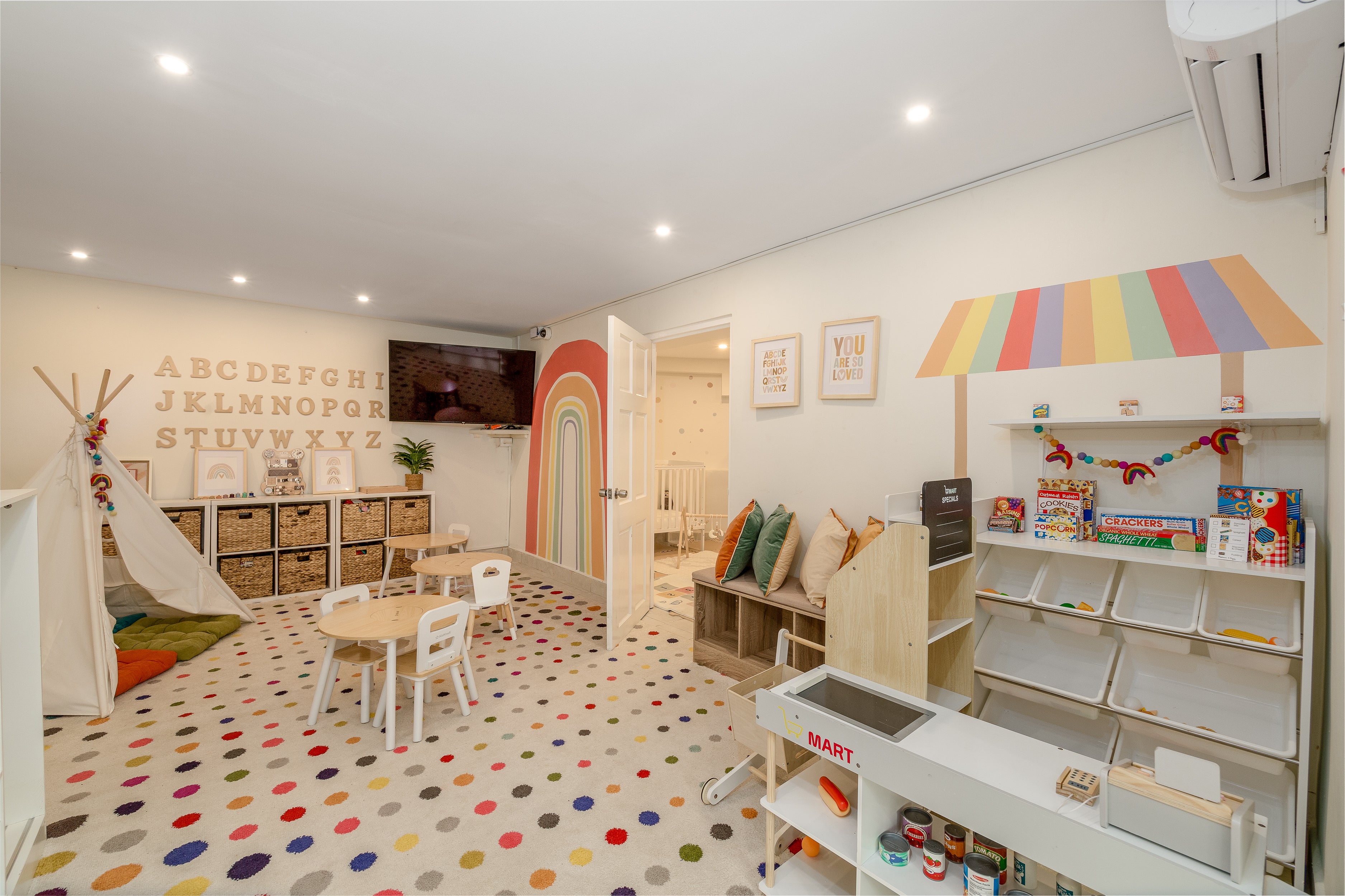 The creche at Sugar Bay allows the adults to have a well-deserved rest for a few hours