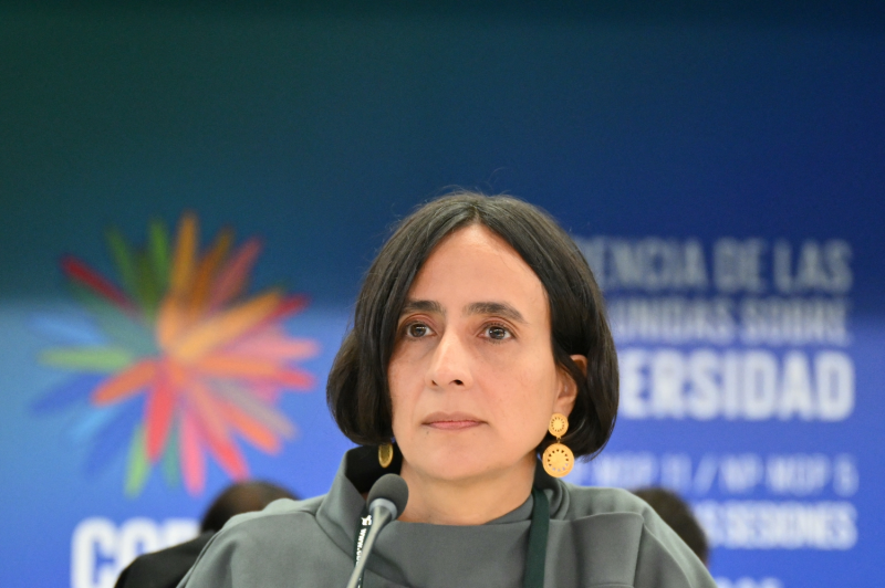 Colombian Environment Minister Susana Muhamad opens the COP16 biodiversity conference at the United Nations’ Food and Agriculture Organization headquarters in Rome on Feb. 25.