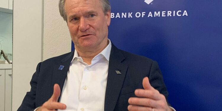 Bank of America CEO predicts steady Fed rates through 2026