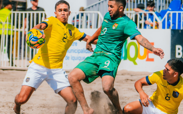 Bolivia derrotó a Ecuador en la Copa América Fútbol Playa 2025