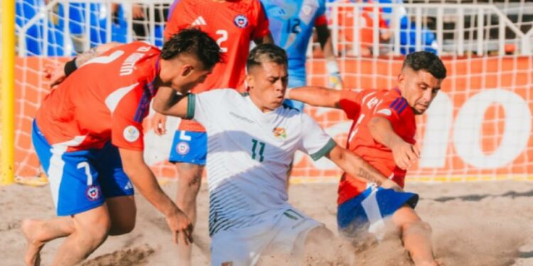 Bolivia perdió (3-1) ante Chile en su debut en la Copa América de Fútbol Playa