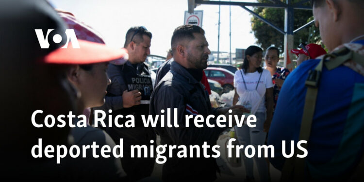 Costa Rica will receive deported migrants from US