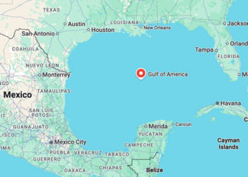 El golfo de México cambia a 'golfo de América' en Google Maps para EE.UU.