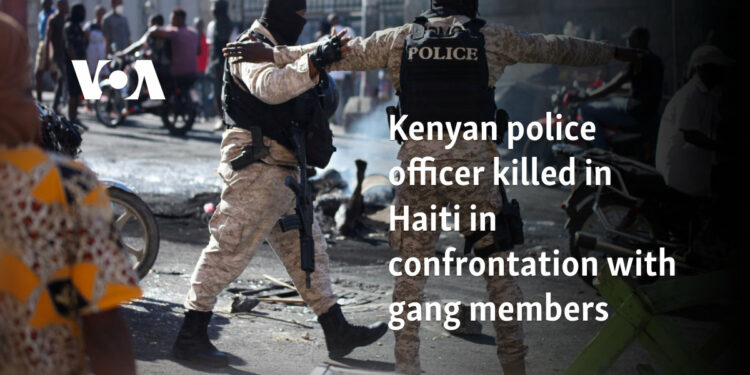 Kenyan police officer killed in Haiti in confrontation with gang members