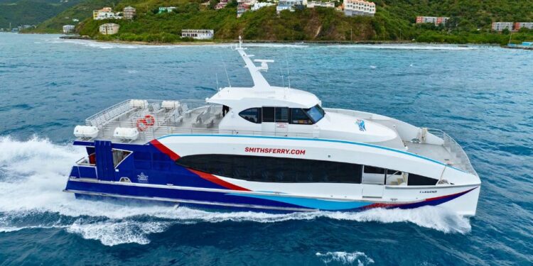 New Incat-designed ferry begins operating between US Virgin Islands and British Virgin Islands