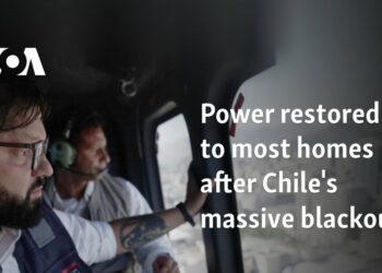 Power restored to most homes after Chile's massive blackout