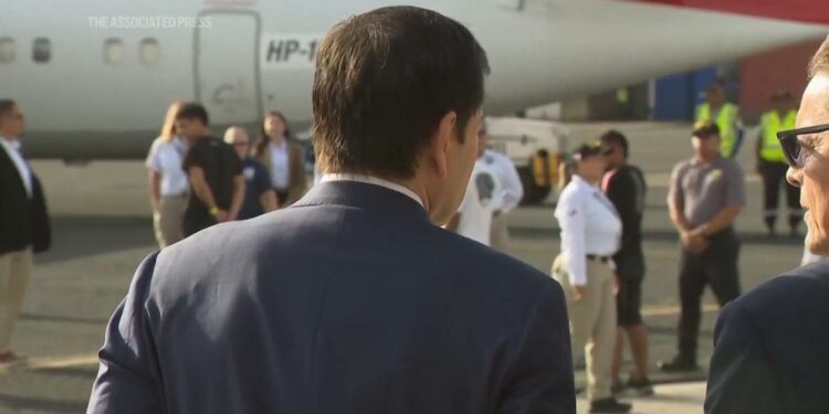 Rubio views deportation flight in Panama as Trump prioritizes immigration crackdown