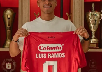 Luis Ramos presentado en Colombia (Foto: América de Cali).