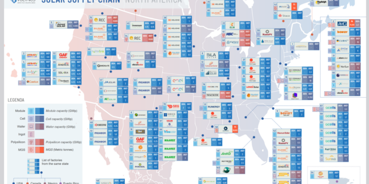 Sinovoltaics updates map of North American solar supply chain – pv magazine USA